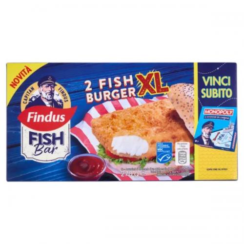 Capitan Findus Fish Bar 2 Fish Burger XL 270 g